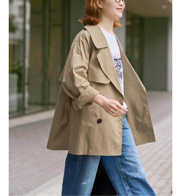 Spick and Span「《新色有り / 追加》C/Pミドル丈トレンチコート」|トレンチコート|ベージュ A