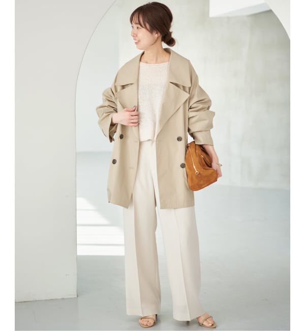 Spick and Span「《新色有り / 追加》C/Pミドル丈トレンチコート」|トレンチコート|