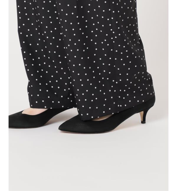 Spick and Span「《WEB限定 / 追加》ドットプリントイージーストレートパンツ」|スラックス|