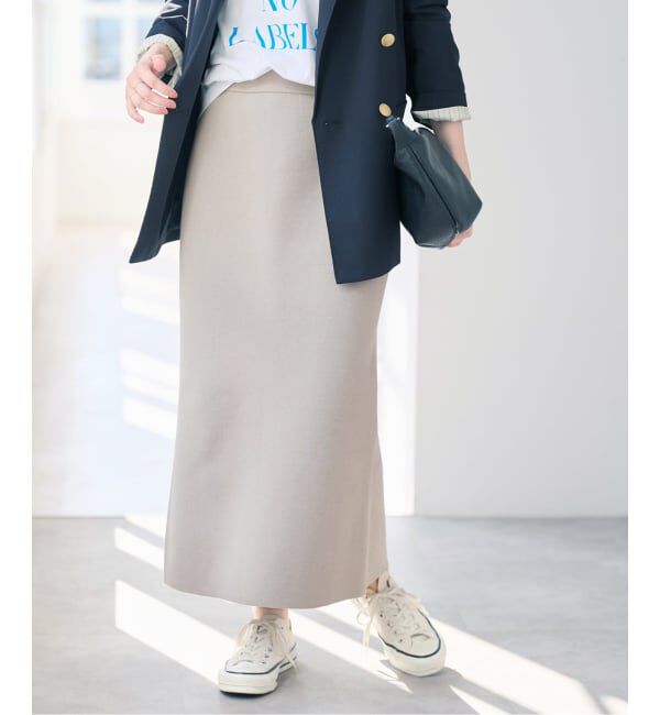 Spick and Span「ストレートニットスカート」|スカート|