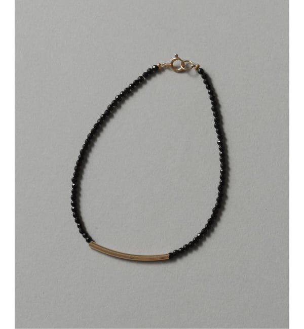 Lilas by Spick&Span「ゴールドパイプオニキスブレスレット K10」|ブレスレット・バングル|