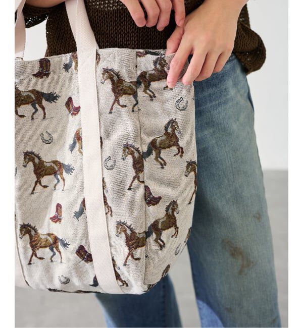 FRAMeWORK「≪追加≫PAYDAY/ペイデイ JACQUARD HORSE トート」|トートバッグ|