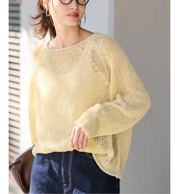 FRAMeWORK「≪追加≫LINEN CORD ニット 2」|ニット・セーター|イエロー