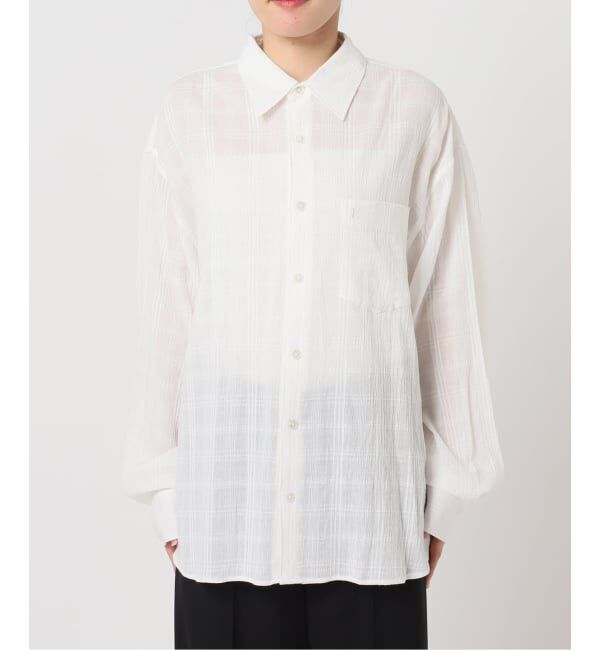 U by SPICK&SPAN「《予約》LOW CLASSIC Lc / ロウ クラシック エルシー OVERSIZED LC CHECKED SHIR」|シャツ・ブラウス|