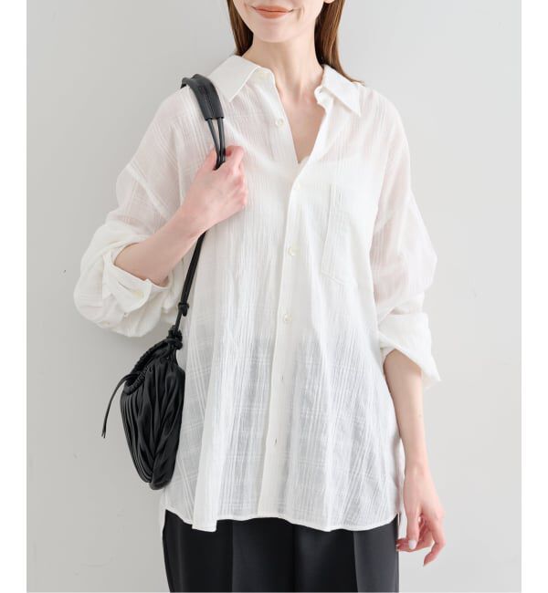 U by SPICK&SPAN「《予約》LOW CLASSIC Lc / ロウ クラシック エルシー OVERSIZED LC CHECKED SHIR」|シャツ・ブラウス|