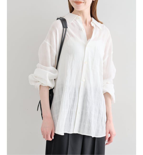 U by SPICK&SPAN「《予約》LOW CLASSIC Lc / ロウ クラシック エルシー OVERSIZED LC CHECKED SHIR」|シャツ・ブラウス|