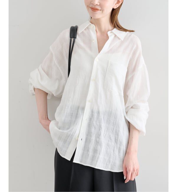 U by SPICK&SPAN「《予約》LOW CLASSIC Lc / ロウ クラシック エルシー OVERSIZED LC CHECKED SHIR」|シャツ・ブラウス|