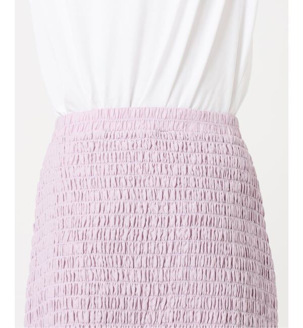 U by SPICK&SPAN「《予約》Atelier Edition/アトリエ エディション SMOCKED BANDING SKIRT」|スカート|