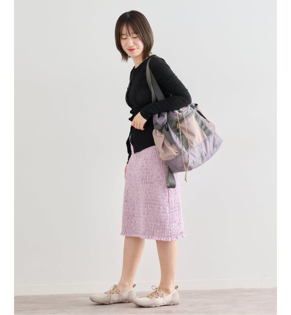 U by SPICK&SPAN「《予約》Atelier Edition/アトリエ エディション SMOCKED BANDING SKIRT」|スカート|
