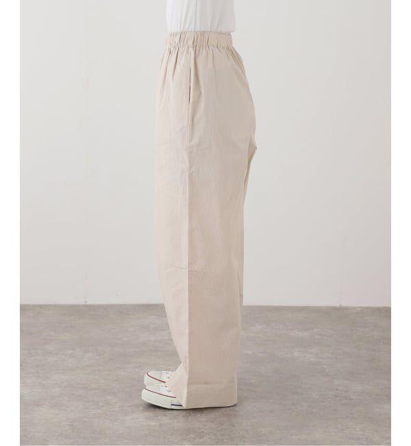 FRAMeWORK「BASERANGE/ベースレンジ CLAUDE PANTS(ベージュ)」|スラックス|