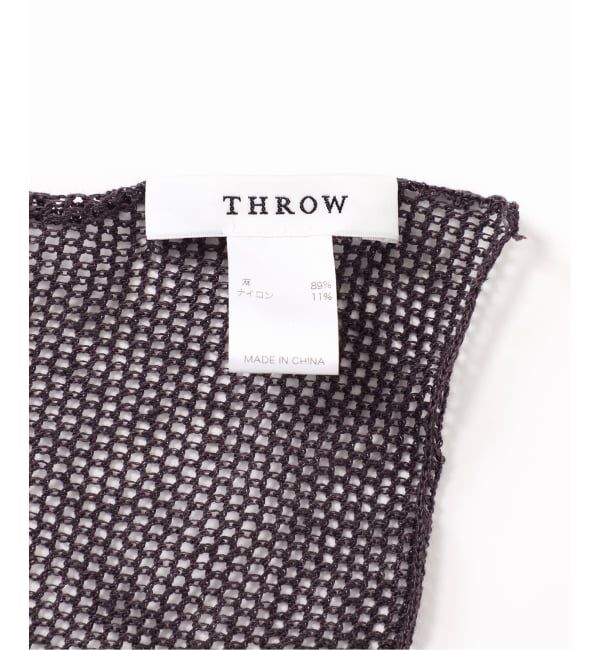 NOBLE「《予約》THROW/スロー Linen Cross Mesh Scarf」|ストール|