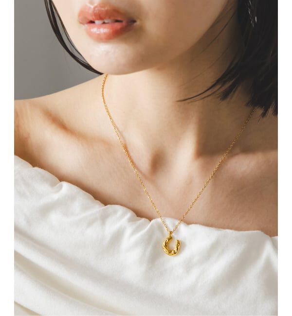 NOBLE「《追加予約》PETIT MOMENTS/プティモーメント Horse Shoe Charm Necklace」|ネックレス|ゴールド
