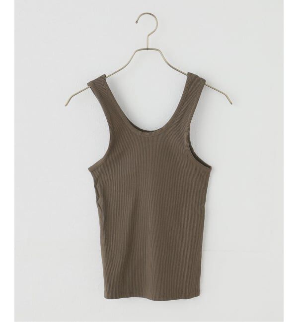 U by SPICK&SPAN「GOAT/ゴート RIB TANK TOP」|タンクトップ|カーキ