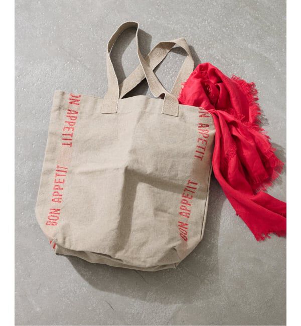 FRAMeWORK「CHARVET EDITIONS SAC BON APPETIT」|トートバッグ|レッド