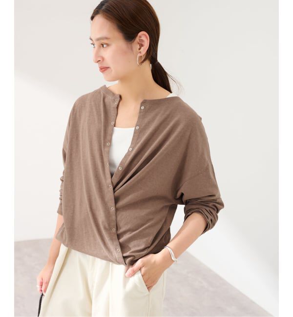 FRAMeWORK「HEMP COTTON リングドット3WAY カーディガン」|カーディガン|