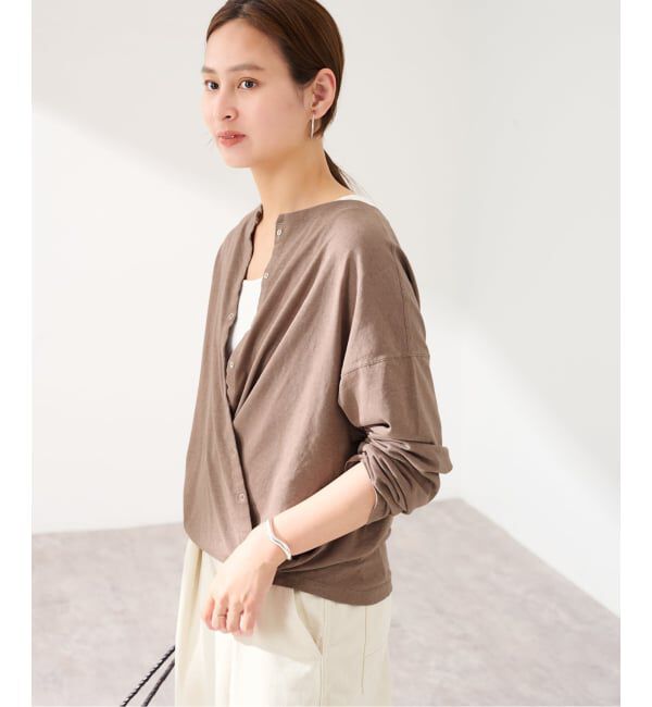 FRAMeWORK「HEMP COTTON リングドット3WAY カーディガン」|カーディガン|