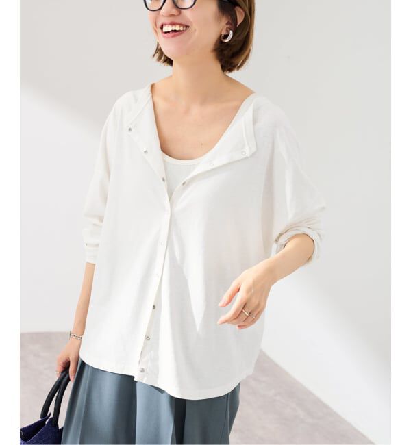 FRAMeWORK「HEMP COTTON リングドット3WAY カーディガン」|カーディガン|