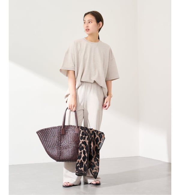 FRAMeWORK「≪予約≫MANIPURI/マニプリ リネンストール120 レオパードベグ」|ストール|