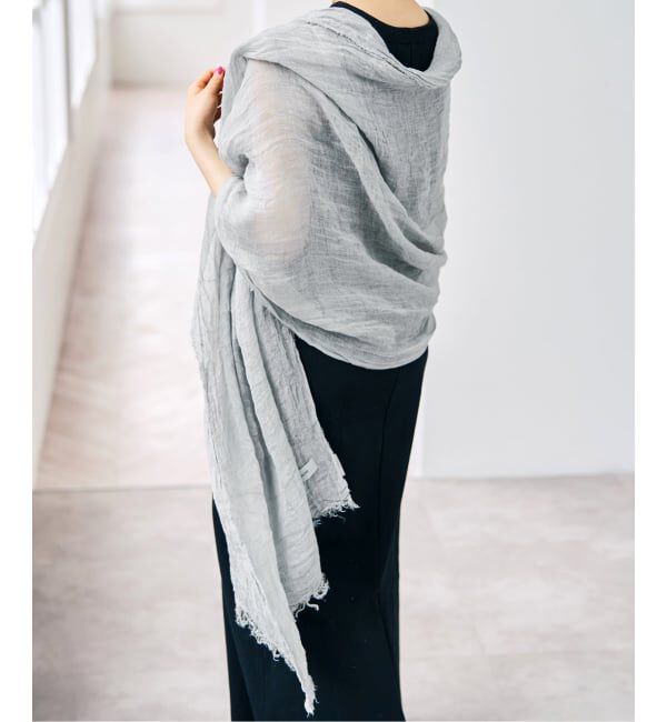 Spick and Span「《新色有り / 追加予約》CHLORIS / クロリス リネンストール」|ストール|