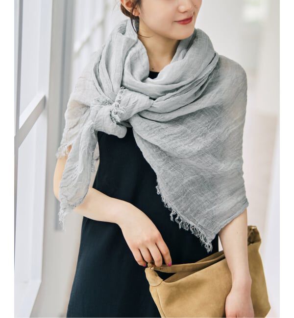 Spick and Span「《新色有り / 追加予約》CHLORIS / クロリス リネンストール」|ストール|