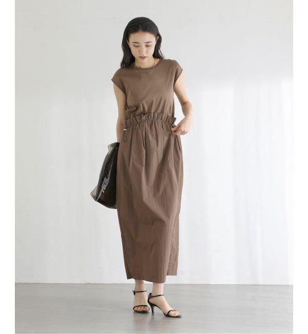  「《予約》【洗える】タフタドッキングワンピース」|ワンピース|