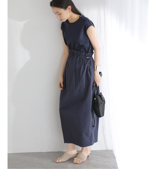  「《予約》【洗える】タフタドッキングワンピース」|ワンピース|