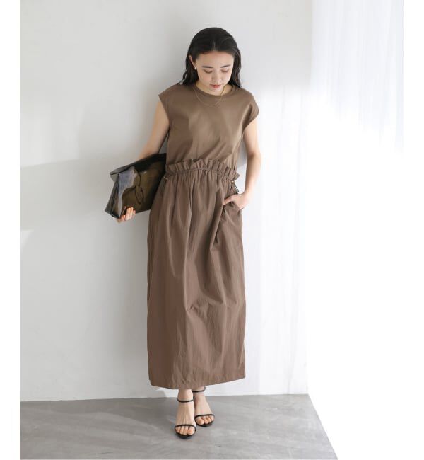  「《予約》【洗える】タフタドッキングワンピース」|ワンピース|