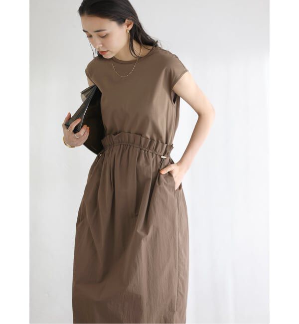  「《予約》【洗える】タフタドッキングワンピース」|ワンピース|
