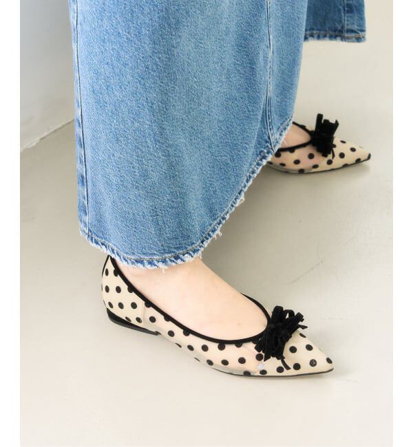  「《追加予約》ポインテッドチュールメニーリボンフラット」|その他|