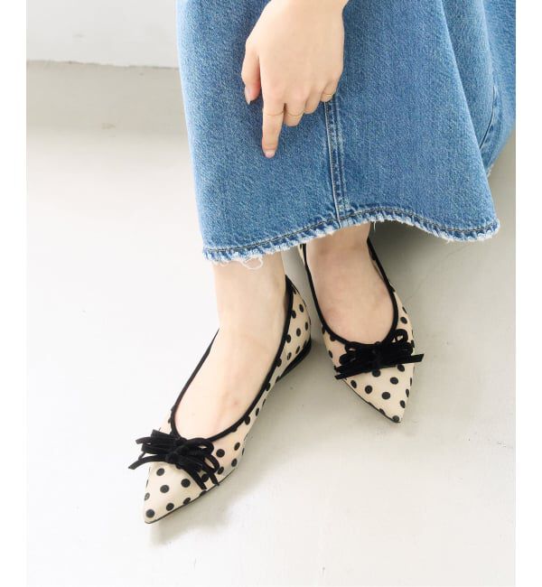  「《追加予約》ポインテッドチュールメニーリボンフラット」|その他|