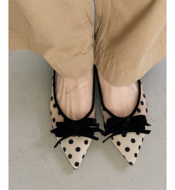  「《追加予約》ポインテッドチュールメニーリボンフラット」|その他|