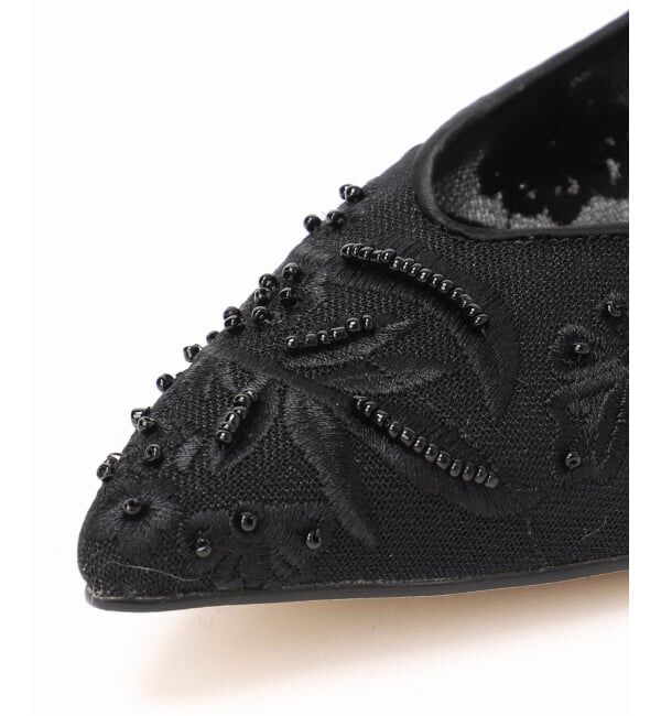  「《追加予約2》ポインテッドフラワーエンブロイダリーフラット」|その他|