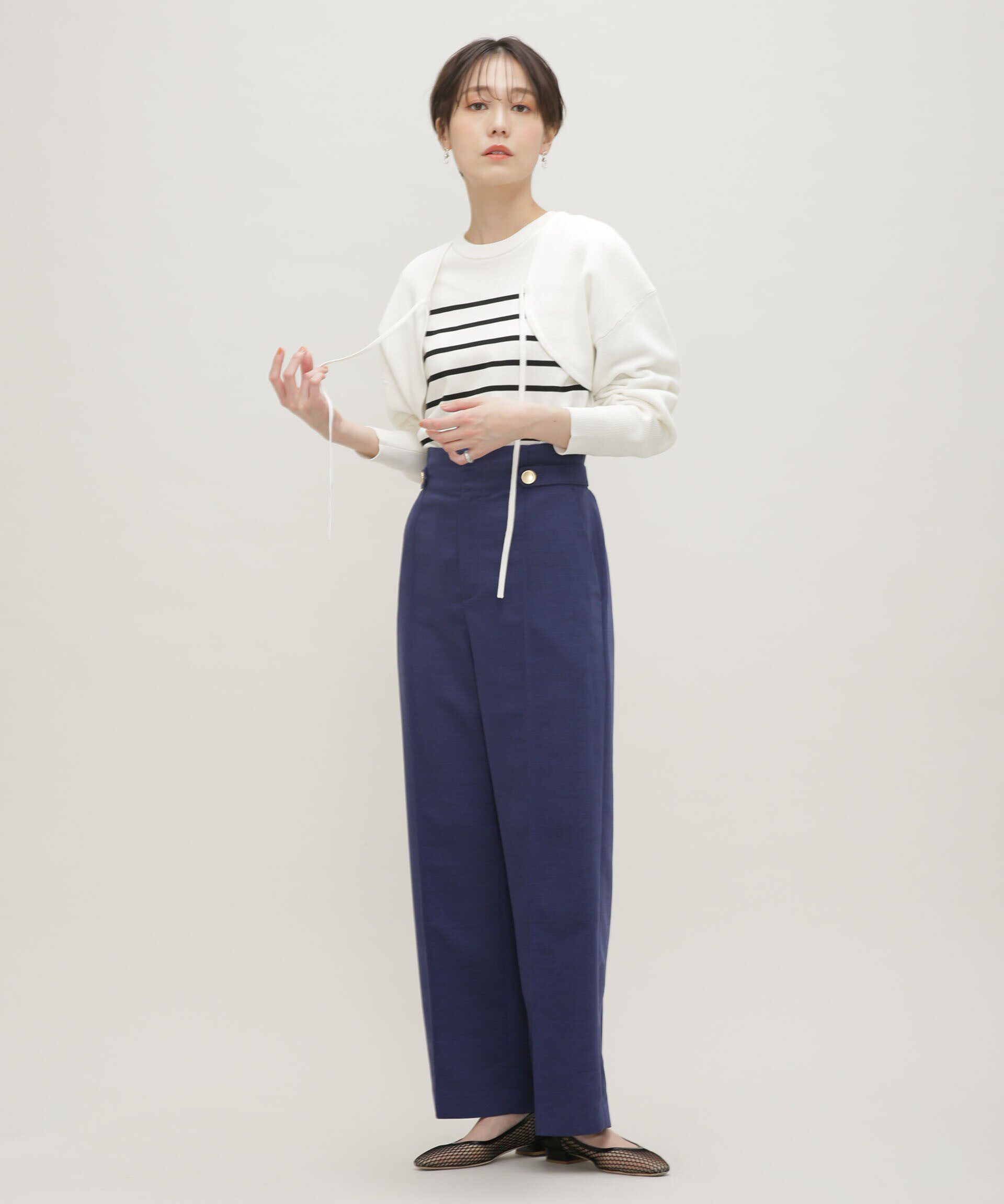 nano･universe「LB.03/GIZA強撚コットンボレロ」|ニット・セーター|