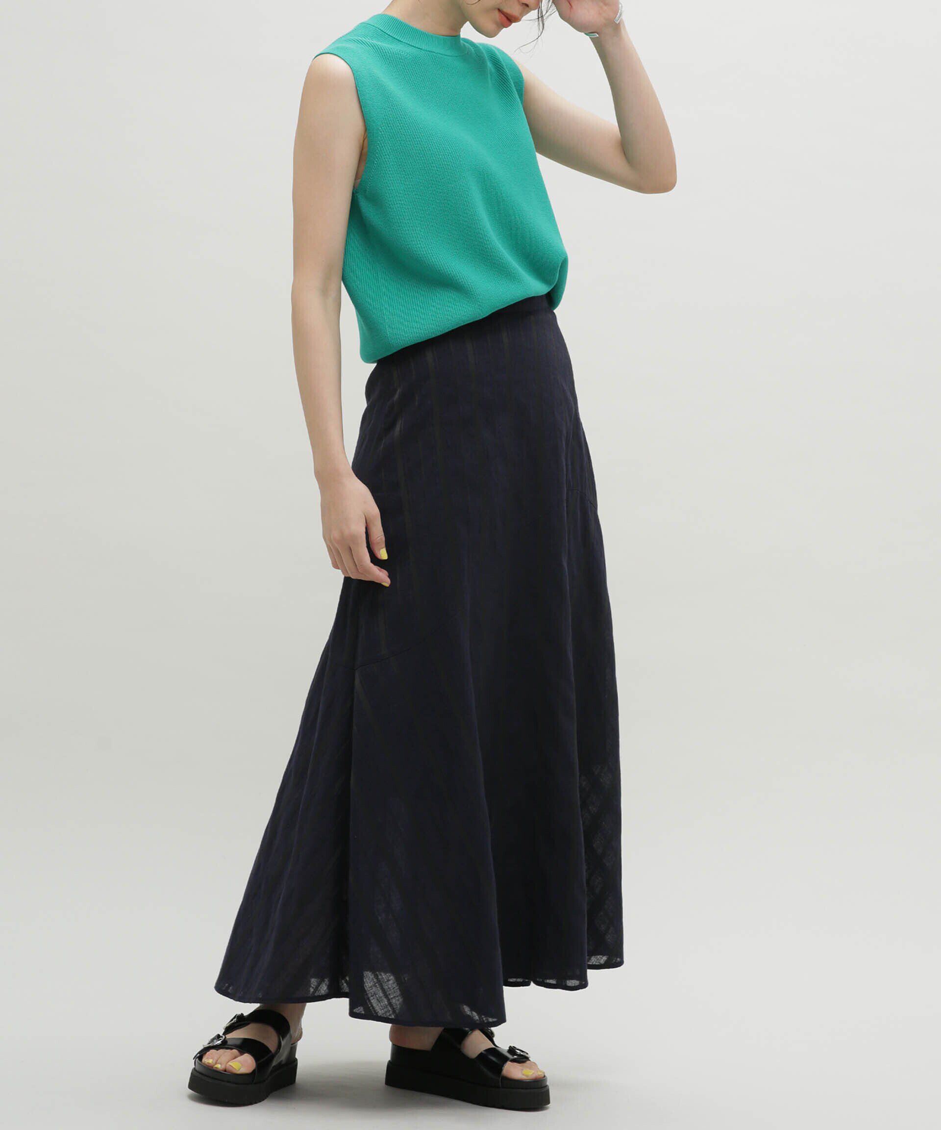 nano･universe「LB.03/リネンブレンドフレアーマキシスカート」|スカート|
