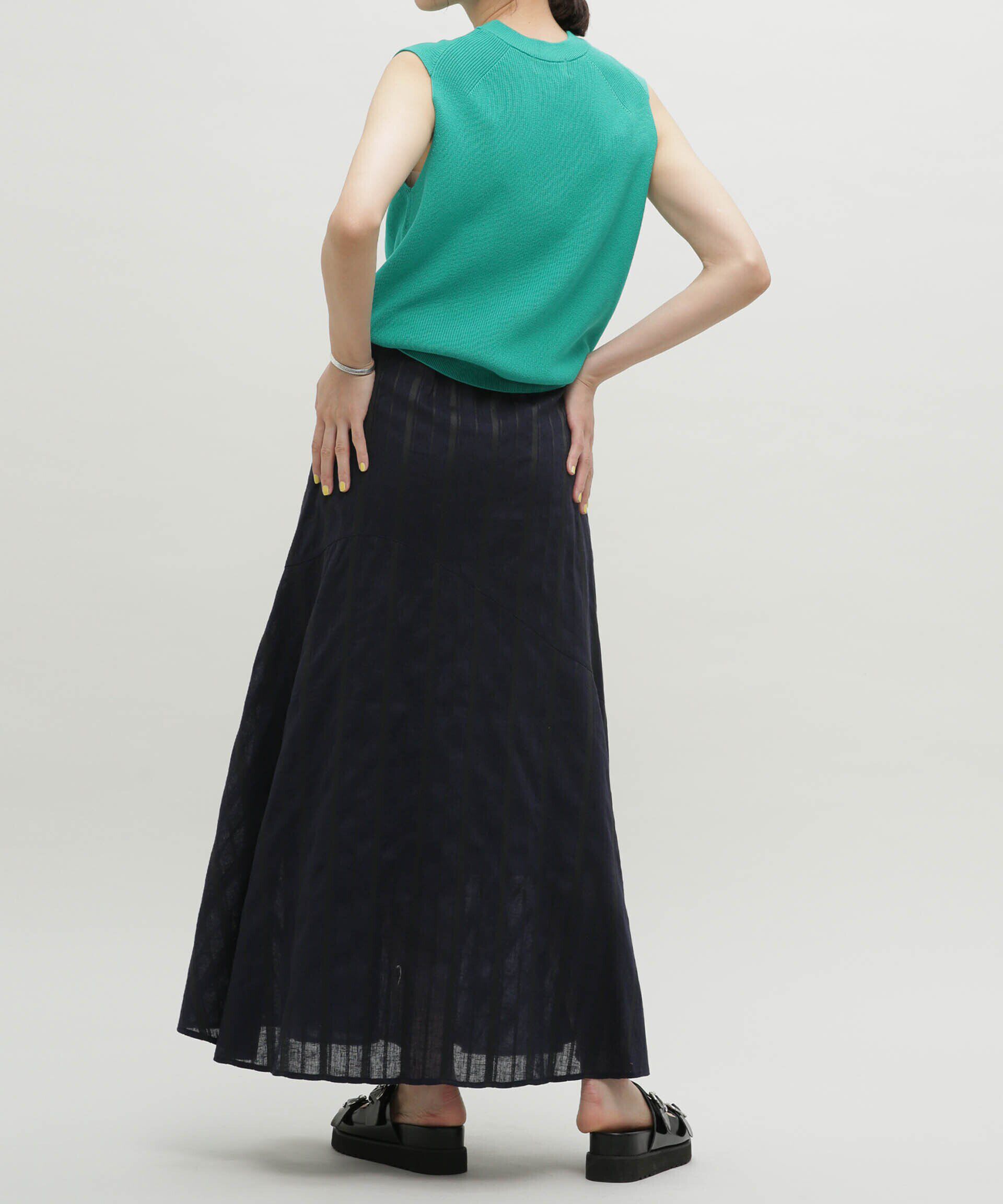 nano･universe「LB.03/リネンブレンドフレアーマキシスカート」|スカート|