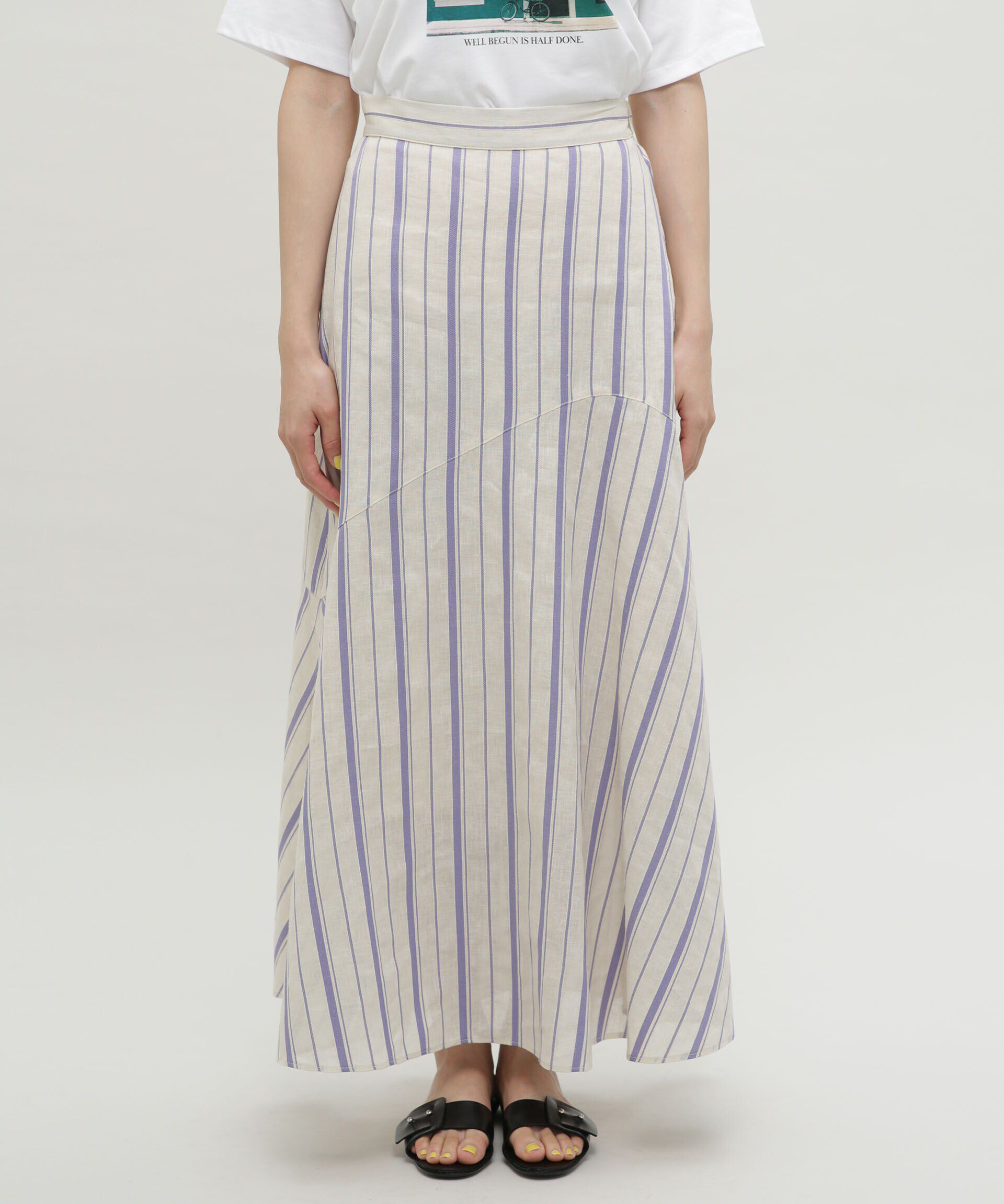 nano･universe「LB.03/リネンブレンドフレアーマキシスカート」|スカート|