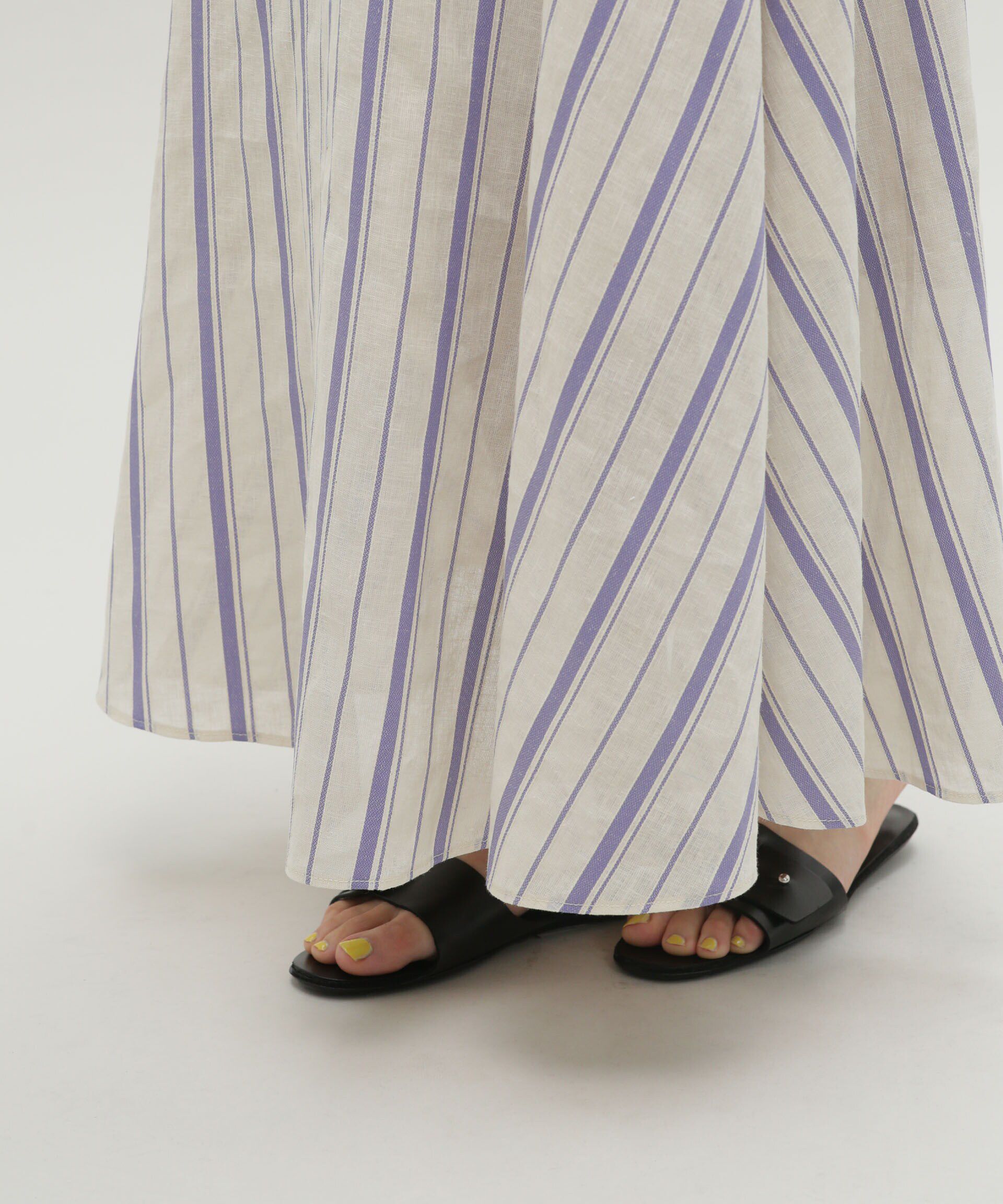 nano･universe「LB.03/リネンブレンドフレアーマキシスカート」|スカート|