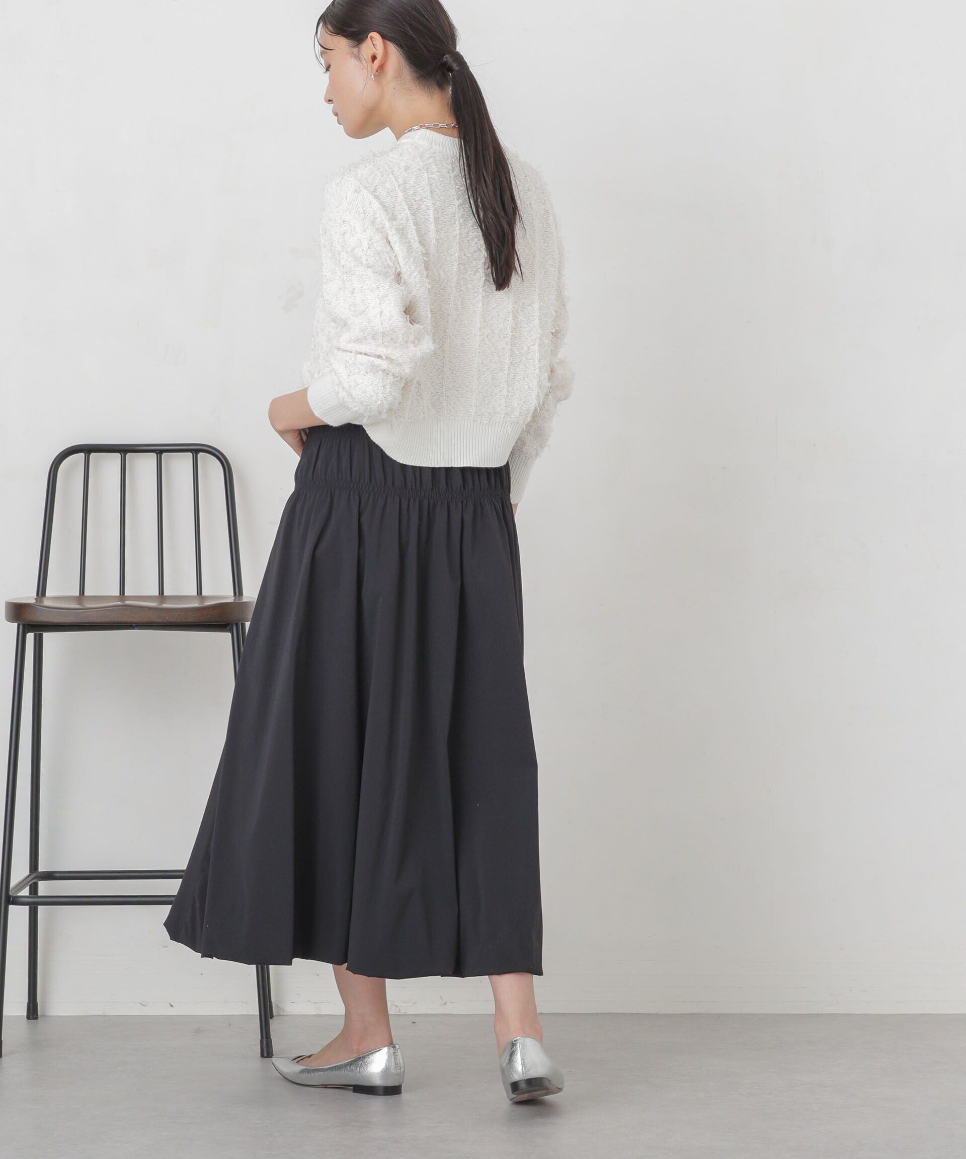 nano･universe「シャーリングギャザーバルーンスカート」|スカート|
