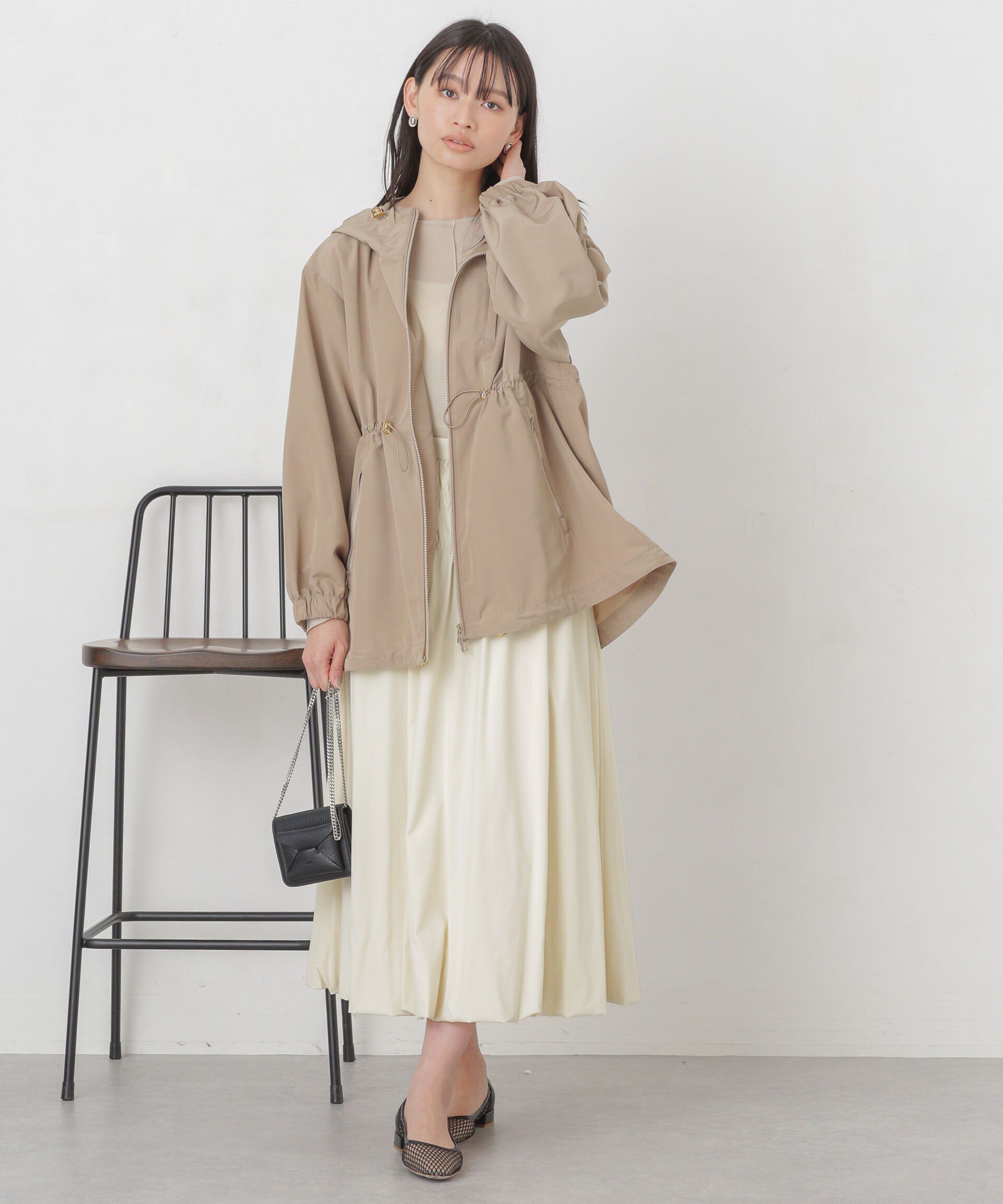 nano･universe「シャーリングギャザーバルーンスカート」|スカート|