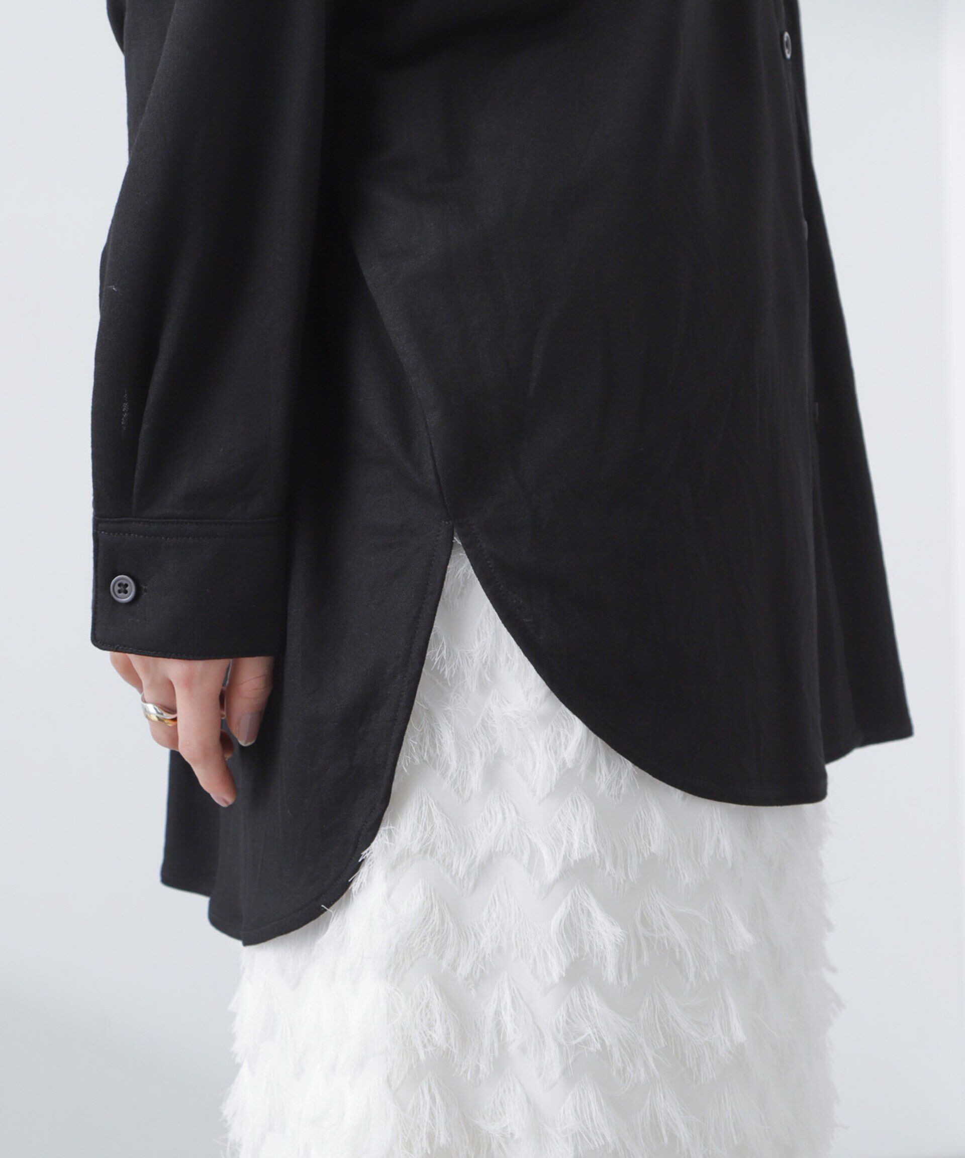 nano･universe「シアーカットワイドシャツ」|Tシャツ・カットソー|