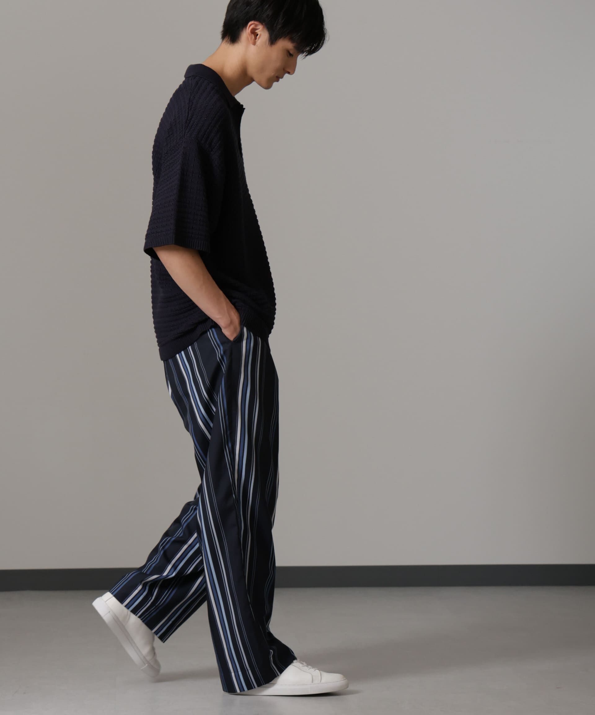 nano･universe「オリジナルパターンイージーパンツ」|チノ|