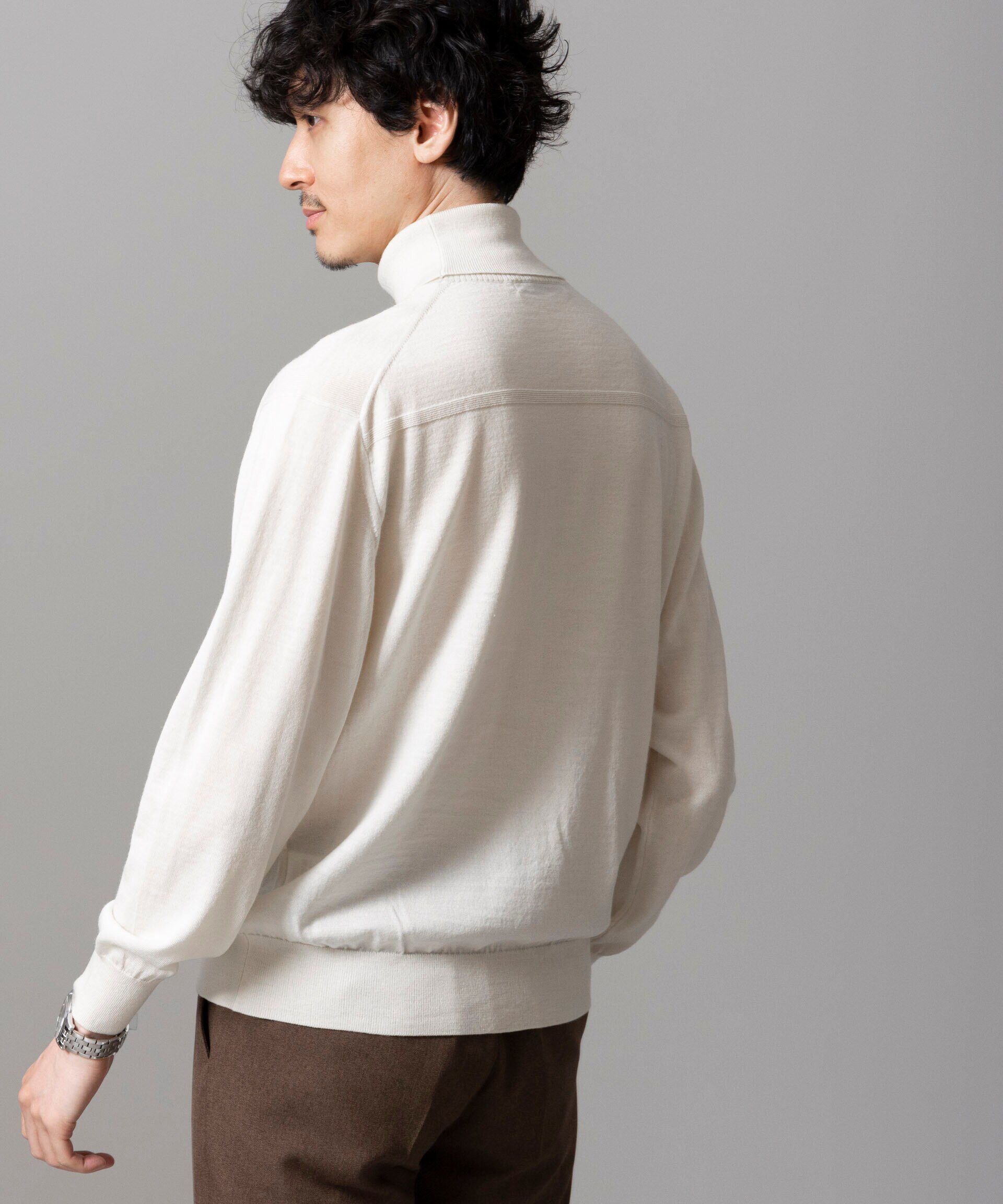 nano･universe「「毛玉レスニット」 ファインゲージタートルネック」|ニット・セーター|