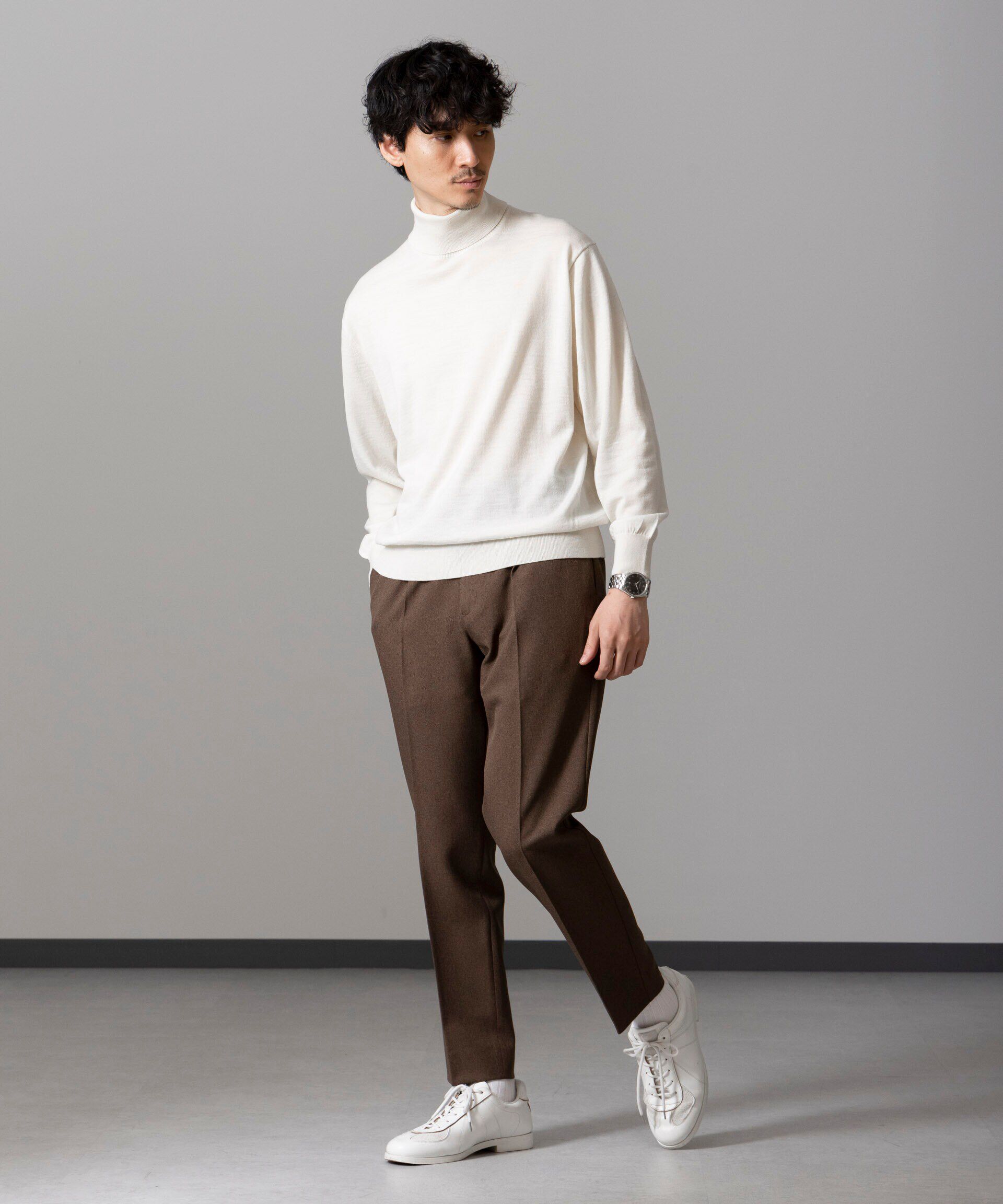 nano･universe「「毛玉レスニット」 ファインゲージタートルネック」|ニット・セーター|