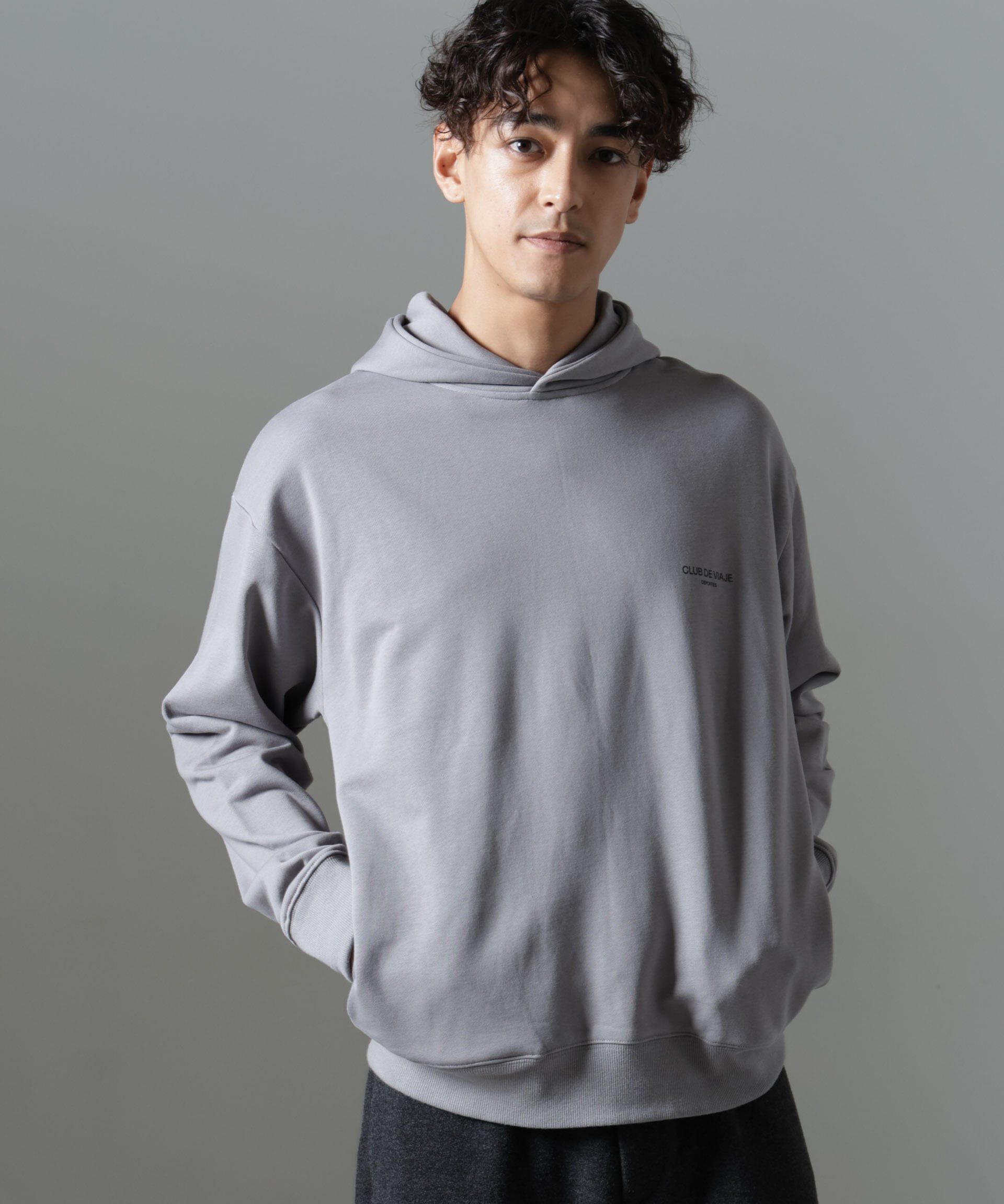 nano･universe「｢NJ/CLUB｣PARKSTOCK プリントスウェットパーカー」|Tシャツ・カットソー|