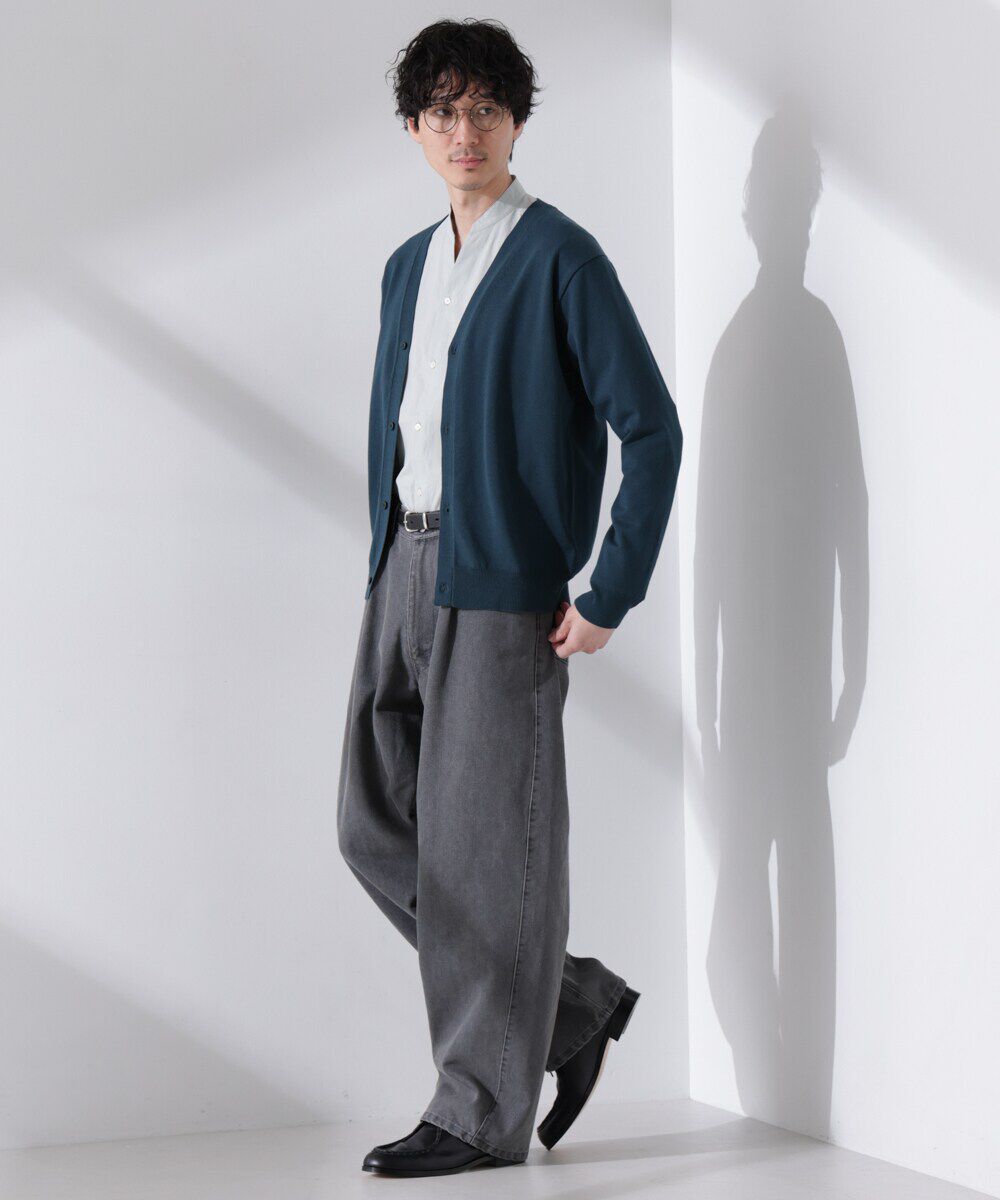 nano･universe「プレーティングスタンダードカーディガン」|ニット・セーター|