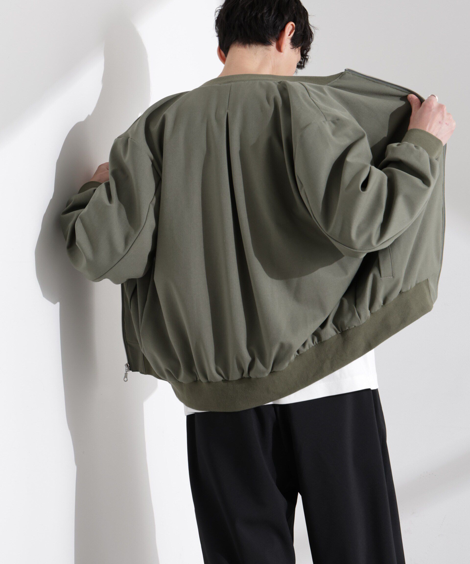 nano･universe「TRインタックMA-1」|ブルゾン・スタジャン|