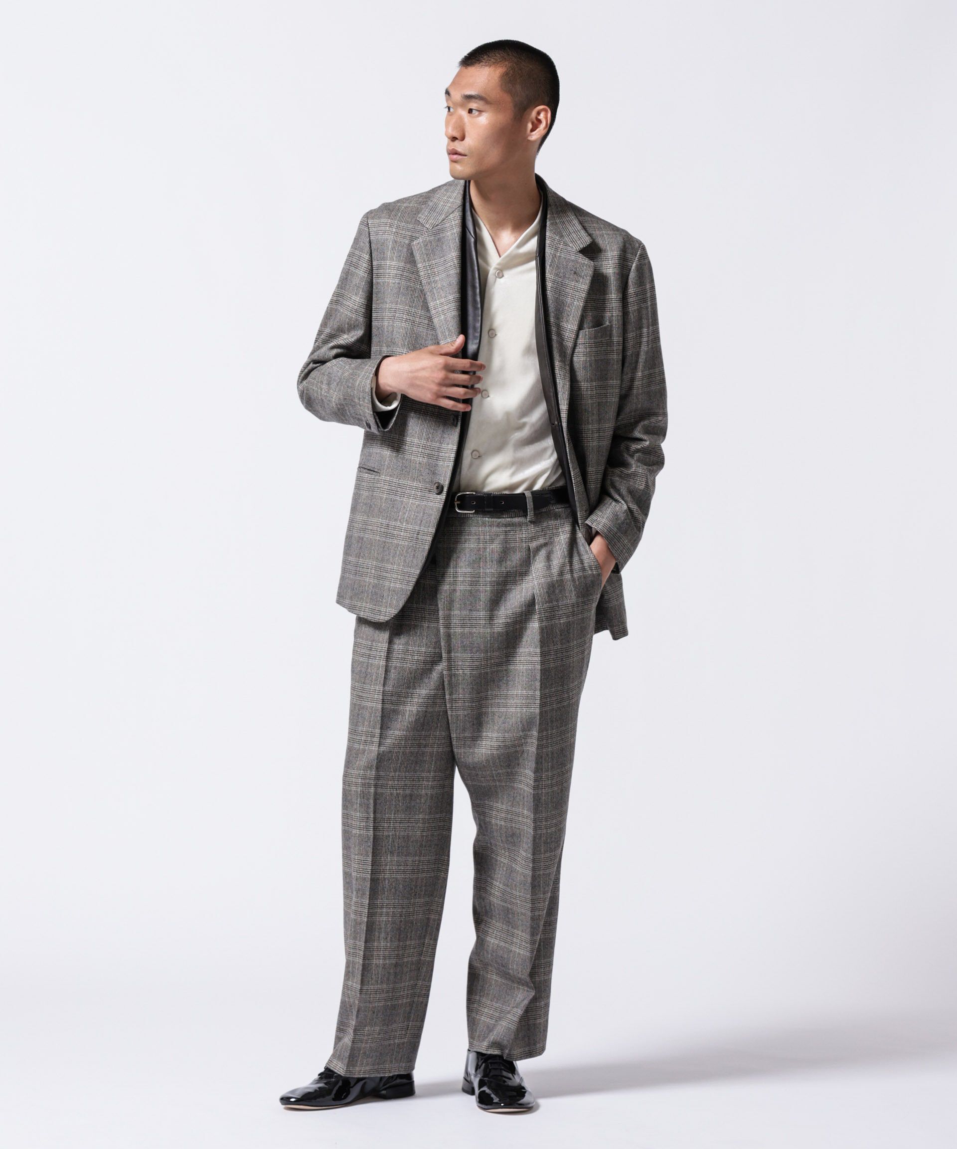 nano･universe「「ASSEMBLANC」2/60ウール2B サックジャケット(セットアップ可)」|スーツ|