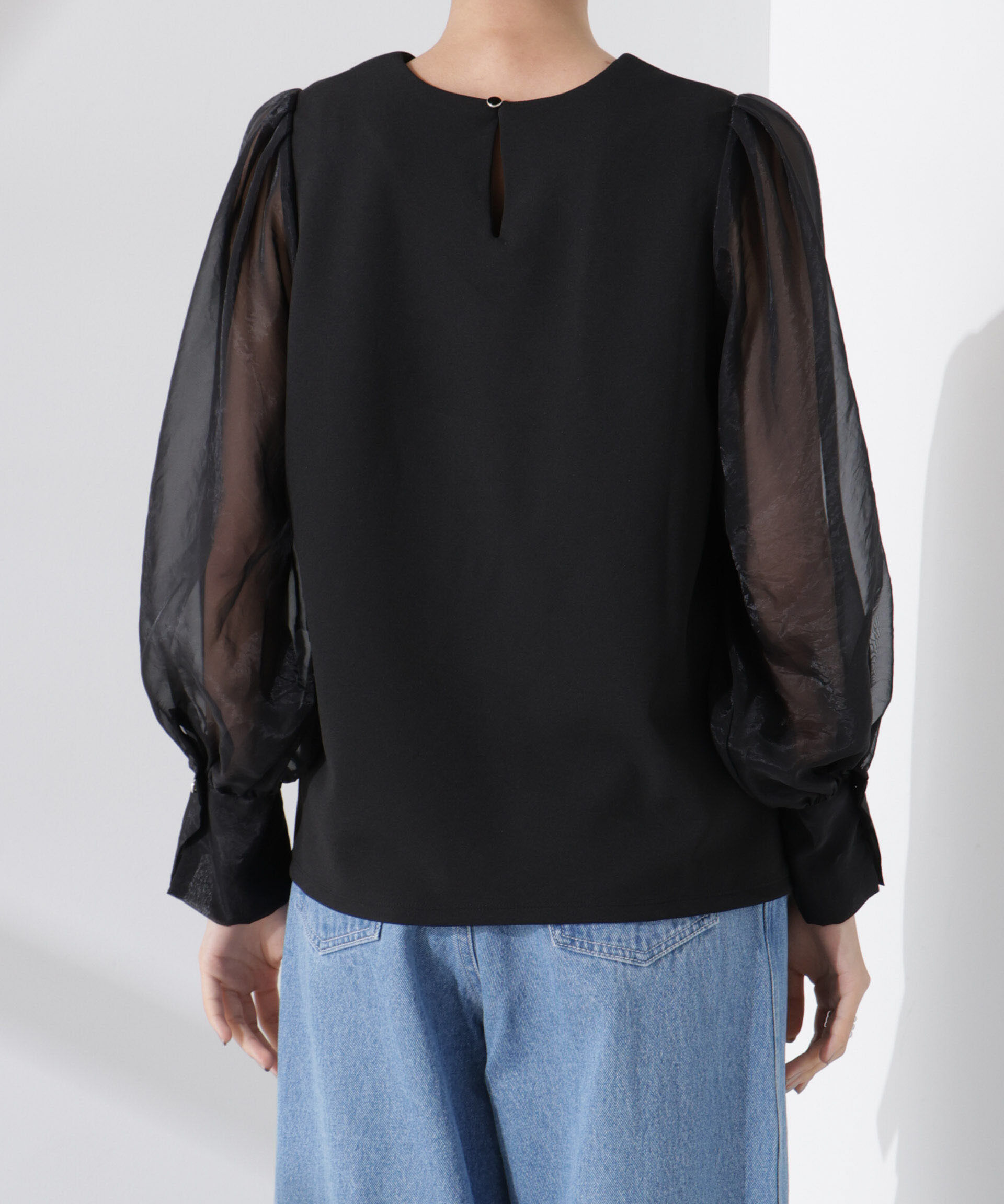 nano･universe「ｵｰｶﾞﾝｼﾞｰｽﾘｰﾌﾞｺﾝﾋﾞｶｯﾄｼﾞｮｰｾﾞｯﾄﾄｯﾌﾟｽ(」|Tシャツ・カットソー|