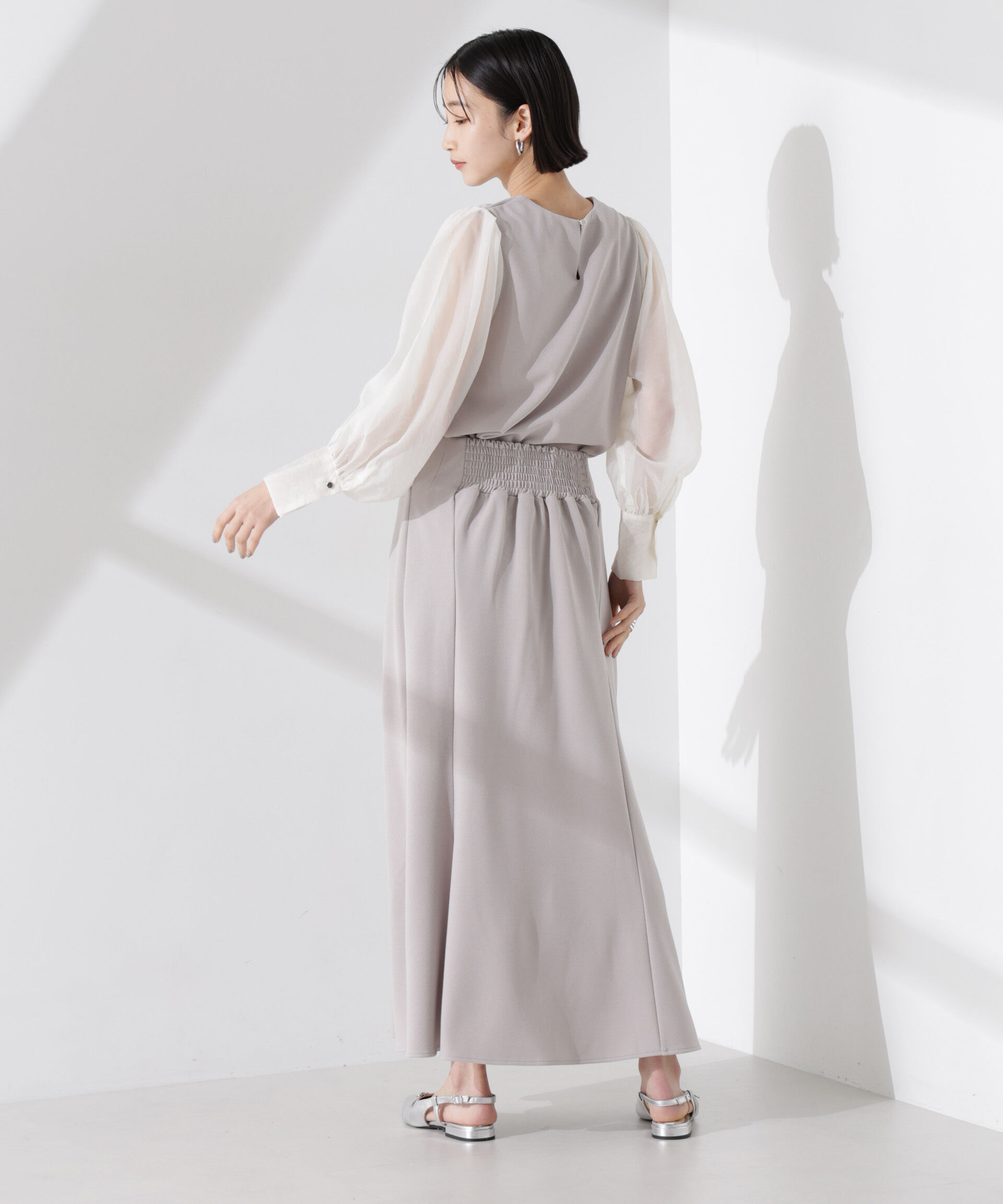 nano･universe「ｵｰｶﾞﾝｼﾞｰｽﾘｰﾌﾞｺﾝﾋﾞｶｯﾄｼﾞｮｰｾﾞｯﾄﾄｯﾌﾟｽ(」|Tシャツ・カットソー|