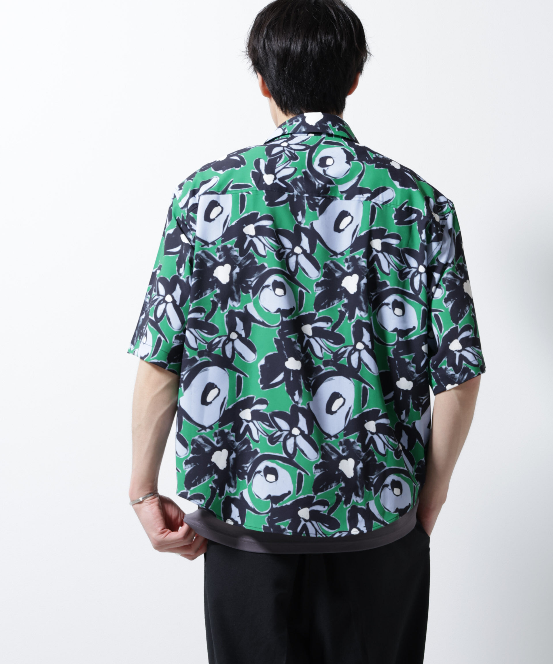 nano･universe「総柄プリントシャツ」|シャツ・ブラウス|